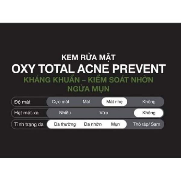 Kem Rữa Mặt Oxy Total Acne Prevent 100G - Oxprevent