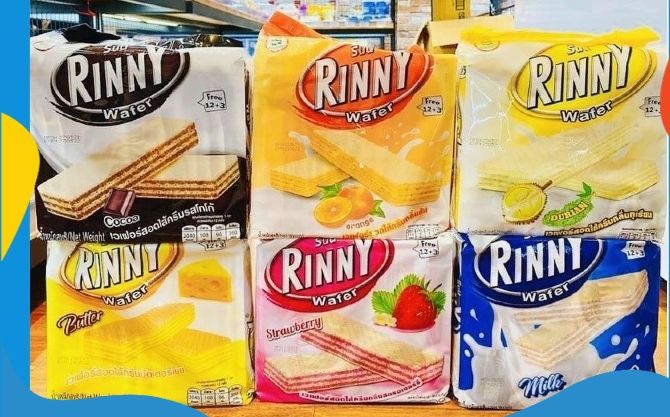 Bánh Xốp Thái Lan Rinny Các Vị 570g
