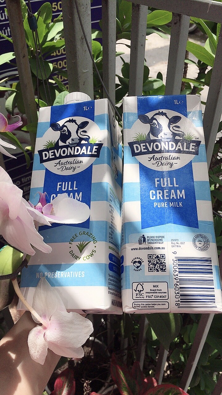 HCMCombo 2 hộp 1 Lít h sữa tươi nguyên chất Devondale - Nội địa Úc