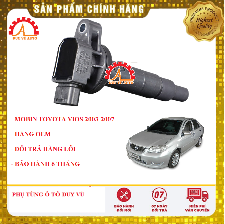Mobin đánh lửa toyota vios đời 2003-2013 hàng oem