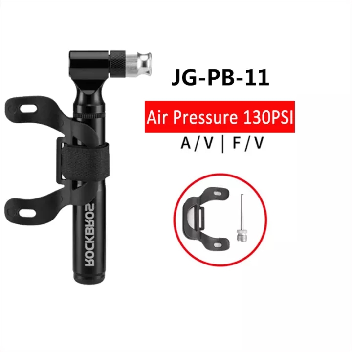 ROCKBROS Bicycle Pump 80-160 PSI Portable Mini Aluminum Alloy Schrader Presta Bike Pump MTB Road Bike Air Pump Accessories