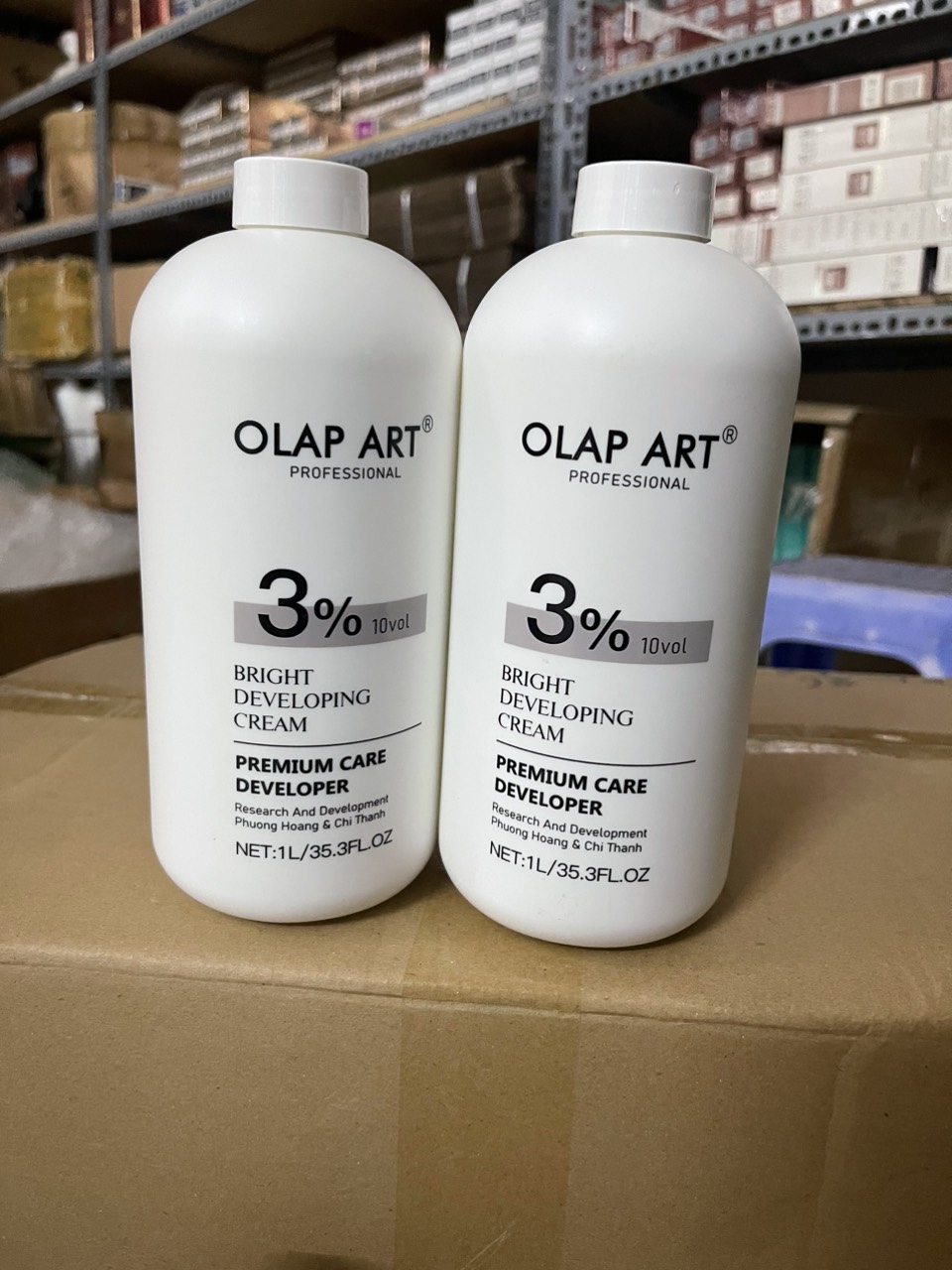 Olap _dung dịch oxy trợ nhuộm olap colagen 2000ml - đặc thơm không xót_hương bạc hà chai to siêu tiết kiệm cho salon