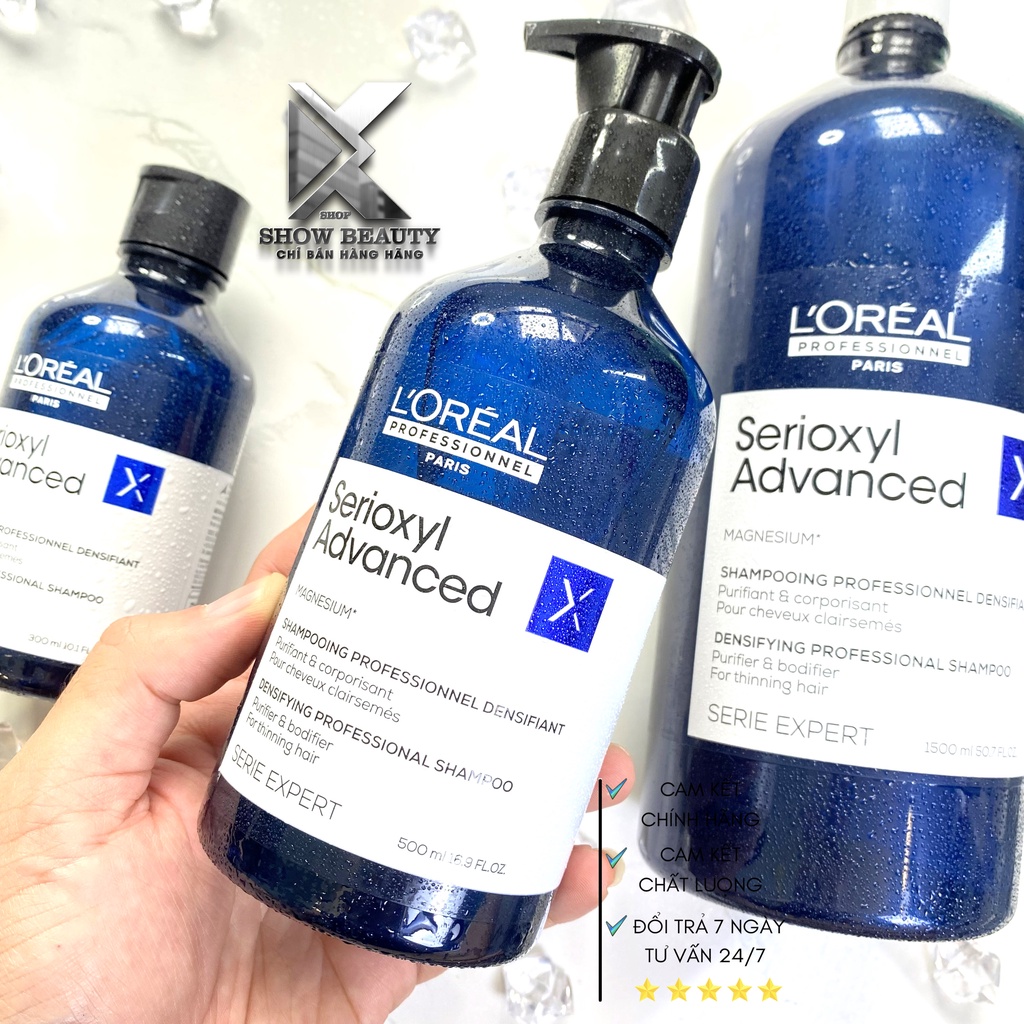 Dầu Gội Xả Làm Dày Tóc Chống Rụng Và Kích Thích Mọc Tóc - Serioxyl - Loreal Professionnel