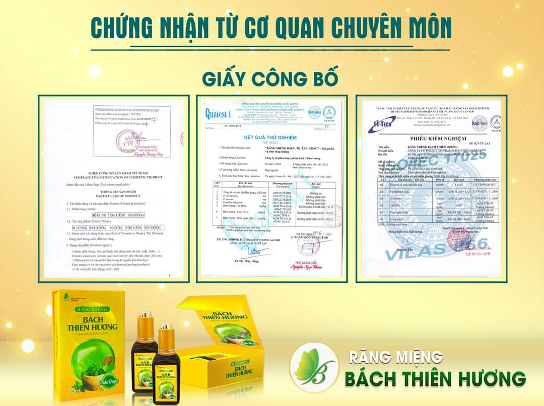 Bách Thiên Hương chăm sóc răng miệng