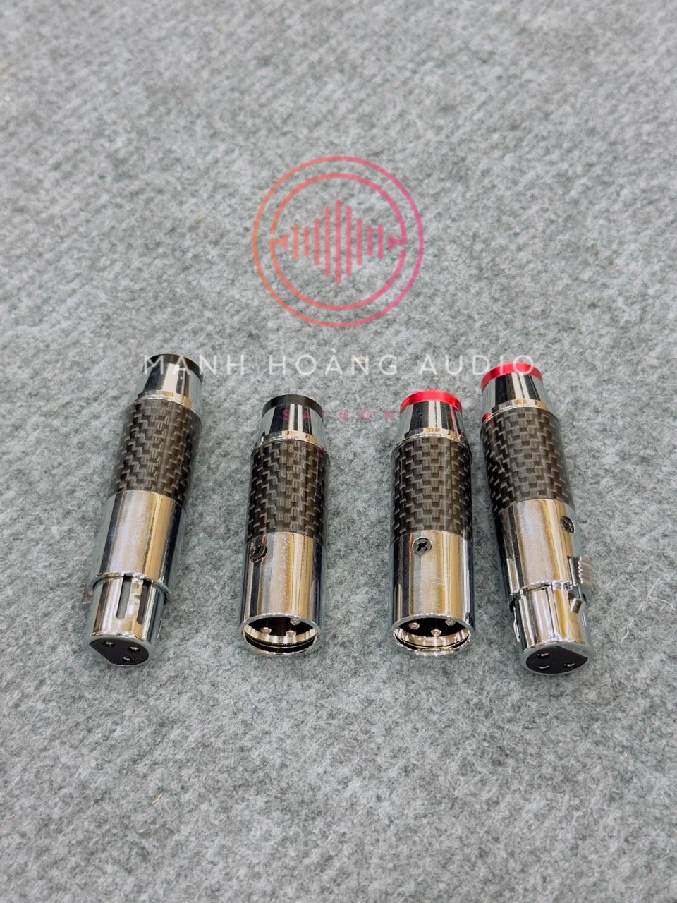 Jack canon Cacbon Combo 2 cặp (4 Chiếc ) - Mạnh Hoàng Audio