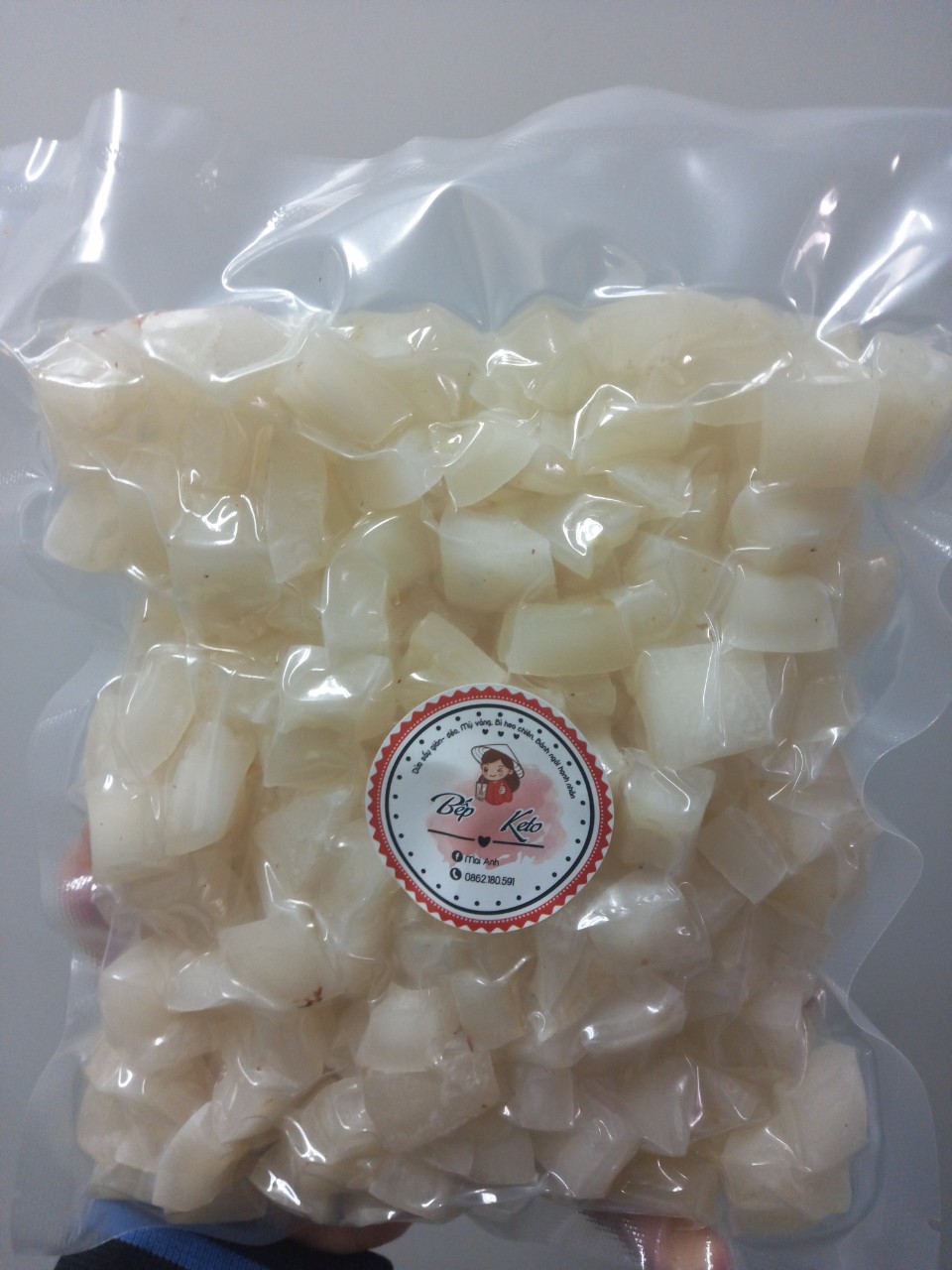 Dừa viên sấy dẻo nguyên chất ăn kiêng keto/das/lowcarb 85k/0,5 kg