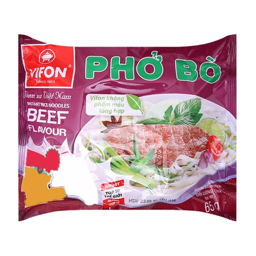 Thùng Phở bò Vifon gói 30gói x 65g