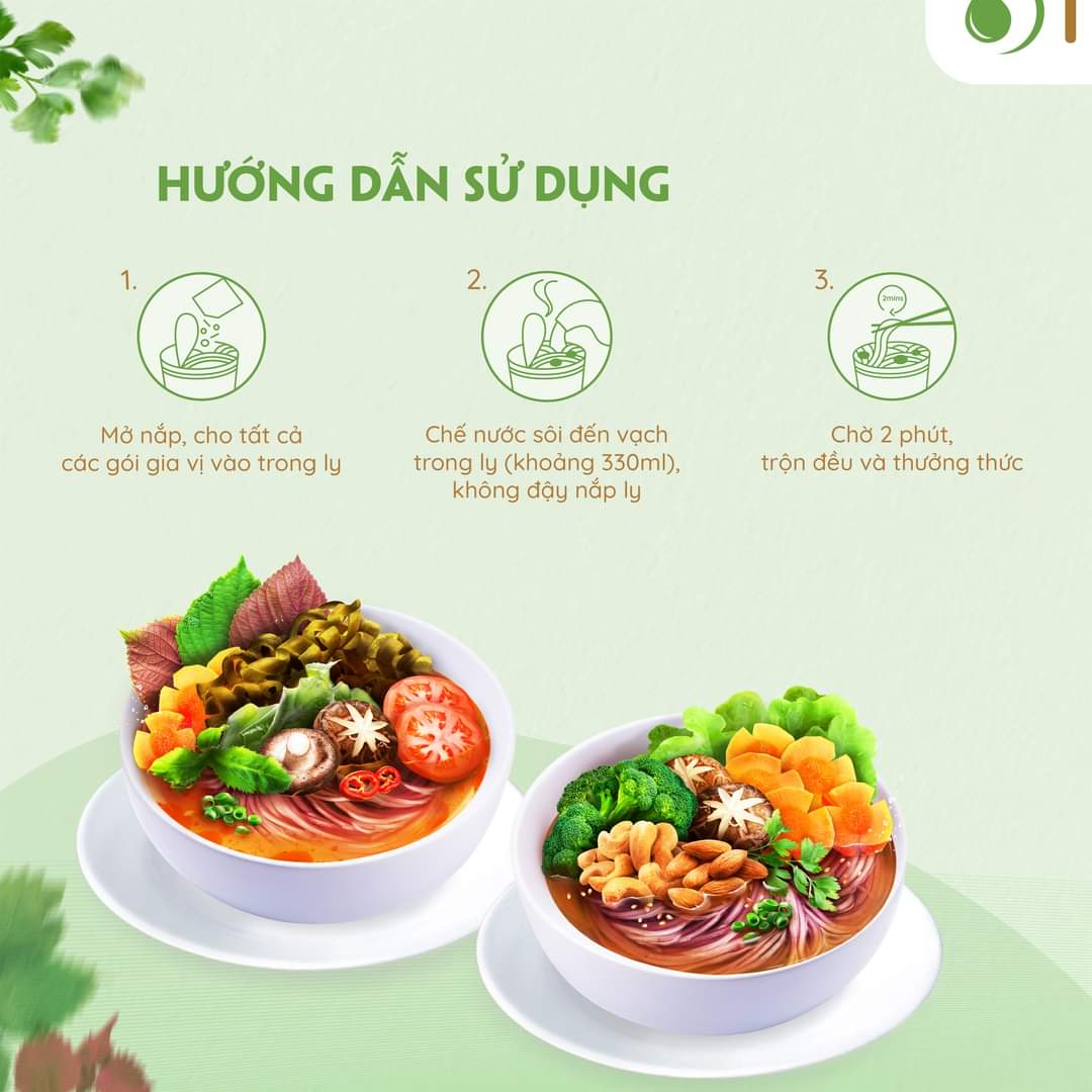 Bún Gạo Lứt Vị Rau Củ Hạt Ngũ Cốc