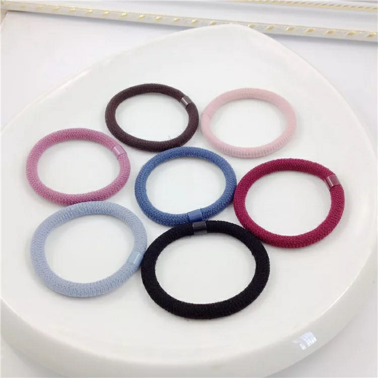 DÂY TRÒN CỘT TÓC ĐƠN SẮC - BỘ 05 THUN