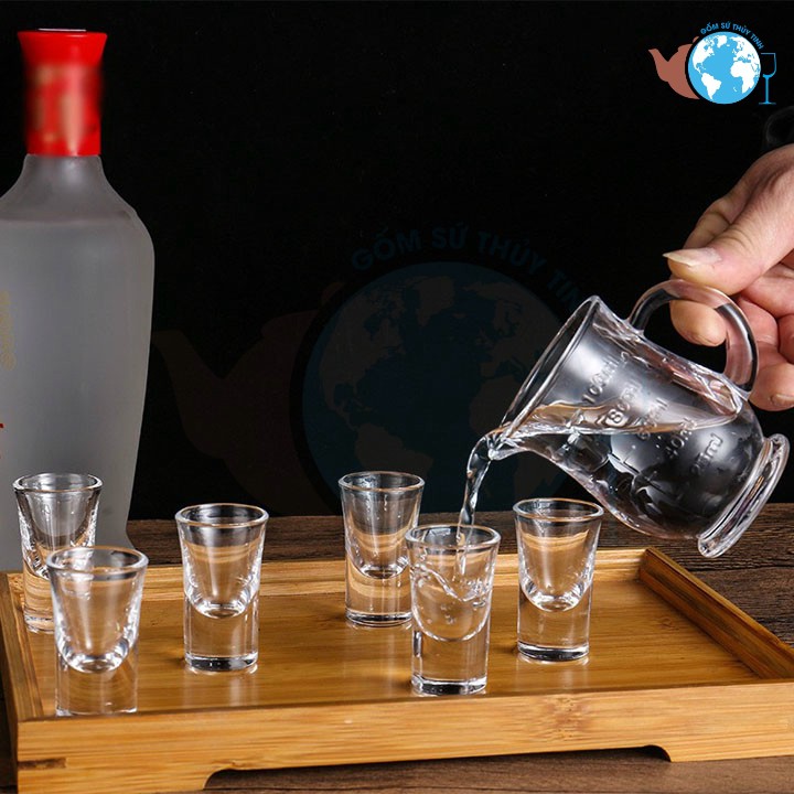 Bộ 6 ly uống rượu shot hàng đẹp