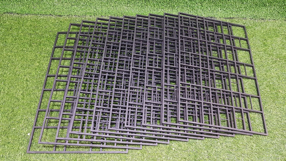 Combo 10 vĩ đựng chậu nhựa 12cm – 12 lổ trồng hoa lan, ươm giống mô hình công nghiệp