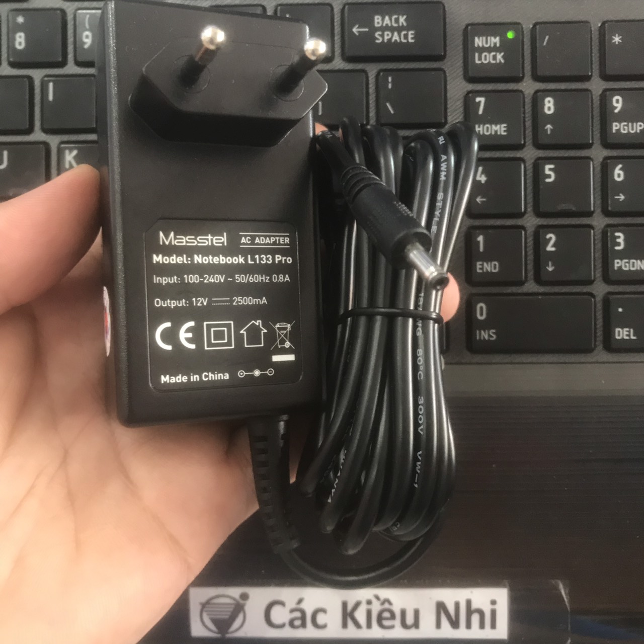 Sạc Masstel L133Pro L133 Pro | Sạc 12V 2500mA NoteBook Laptop zin chính hãng