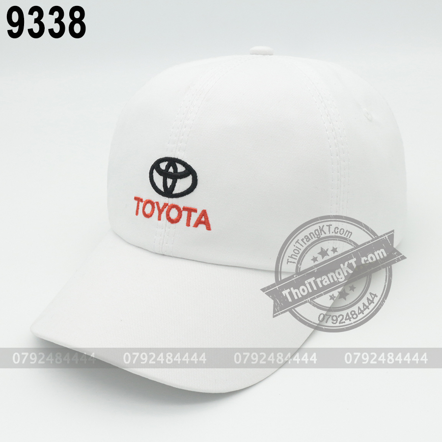 NÓN XE TOYOTA [ Trắng + Đen ]