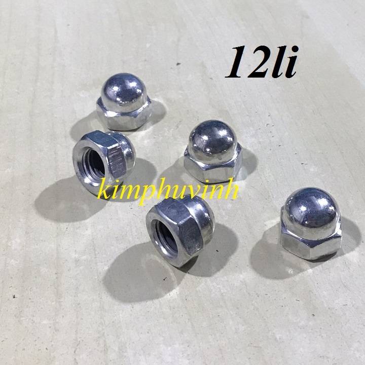 Đai ốc chỏm cầu - Đai ốc mũ - Tán bầu - Tán kiểu