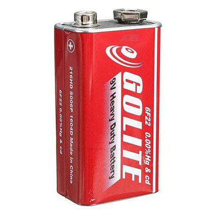 MỘT HỘP PIN VUÔNG GOLITE 9V (HỘP 10 VIÊN)