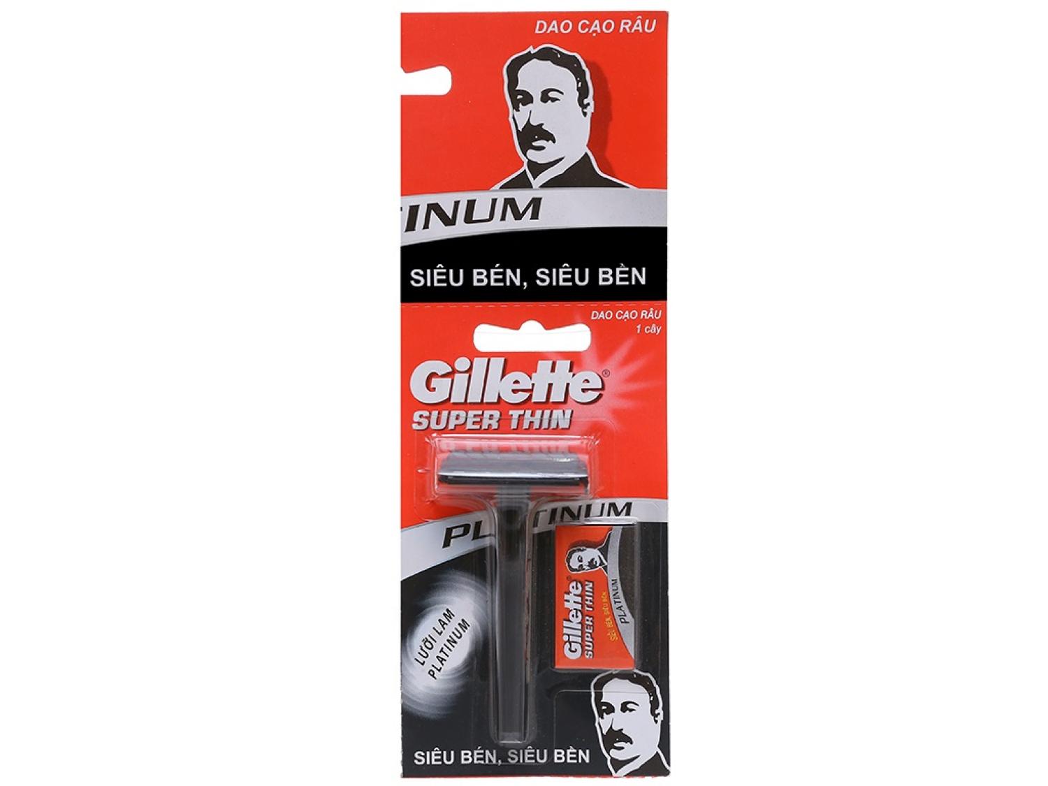 [HCM]Dao cạo râu Gillette Cán đen ông già 1 cây đơn giá rẻ