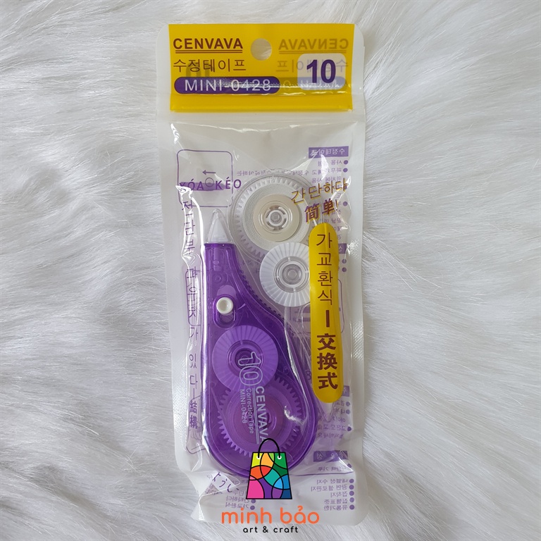 XÓA KÉO CENVAVA MINI 0428 (2 IN 1, 1 XÓA KÉO + 1 RUỘT THAY THẾ)