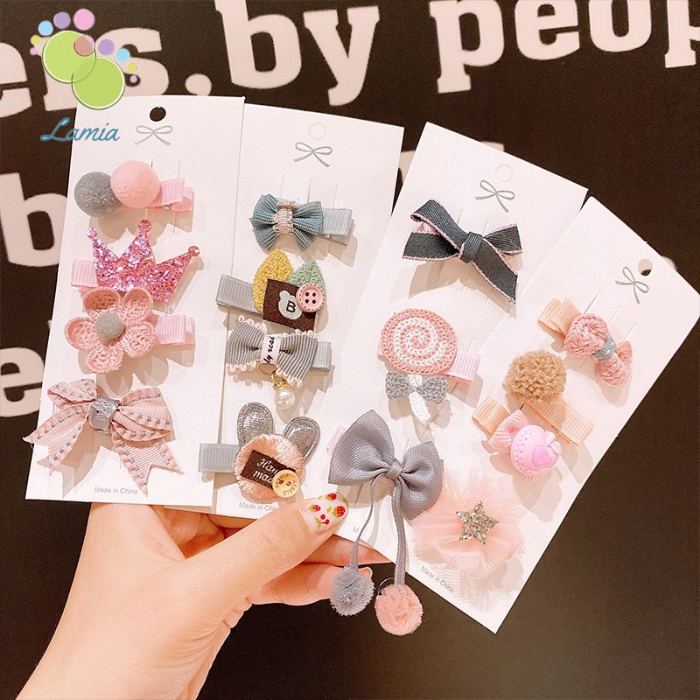 Set 4 Kẹp Tóc Đáng Yêu Cho Bé Gái