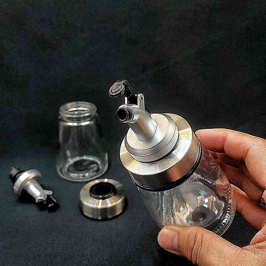 Chai Đựng Dầu Ăn Có Vòi 180ML đáy bẹt chống ngã – Chai Đựng Nước Chấm – Bình Đựng Dầu Ăn Thủy Tinh - Chai Đựng Nước Mắm