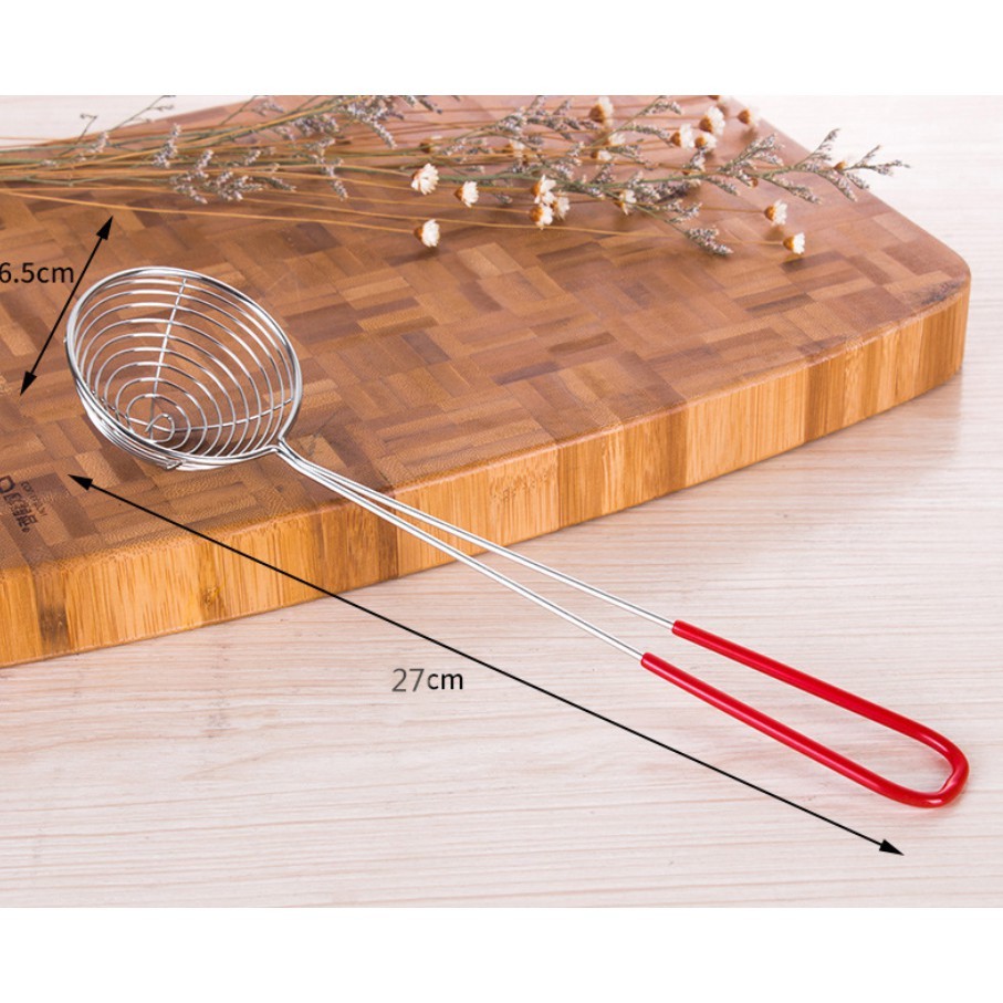 Vợt Múc Chân Trâu Topping Chuôi Đỏ
