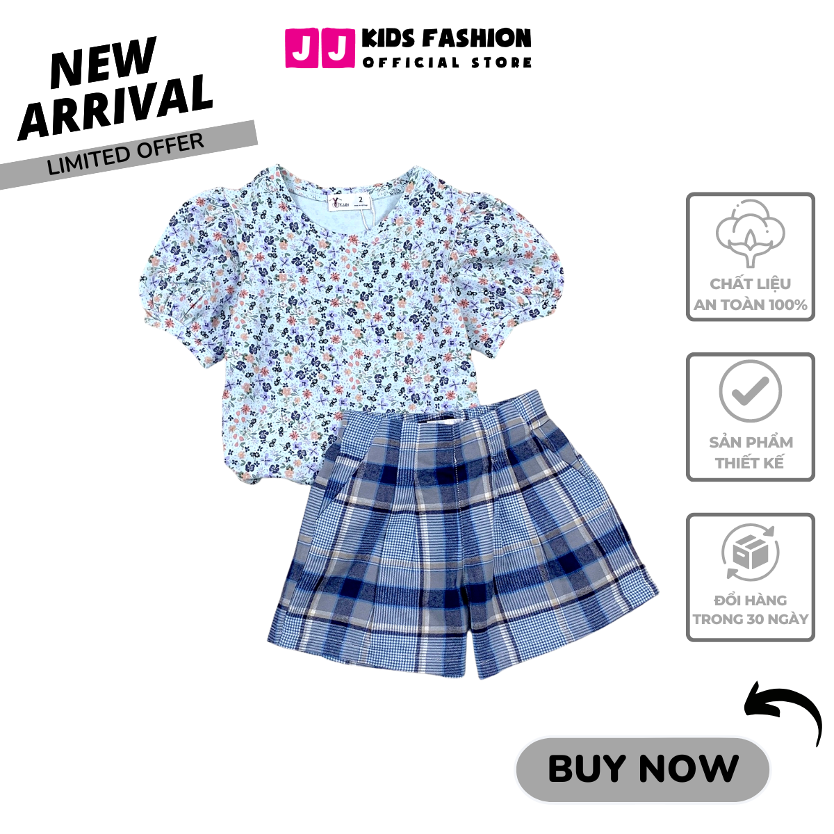 Đồ set baby girl, set baby girl clothes motifs dynamic comfortable -JJ kids fashion