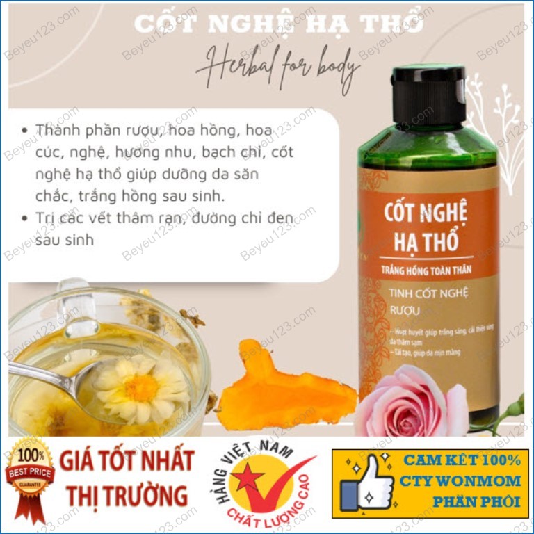 Cốt nghệ hạ thổ Wonmom - dưỡng trắng da bụng và toàn thân 200ml - Wonmom WM1520