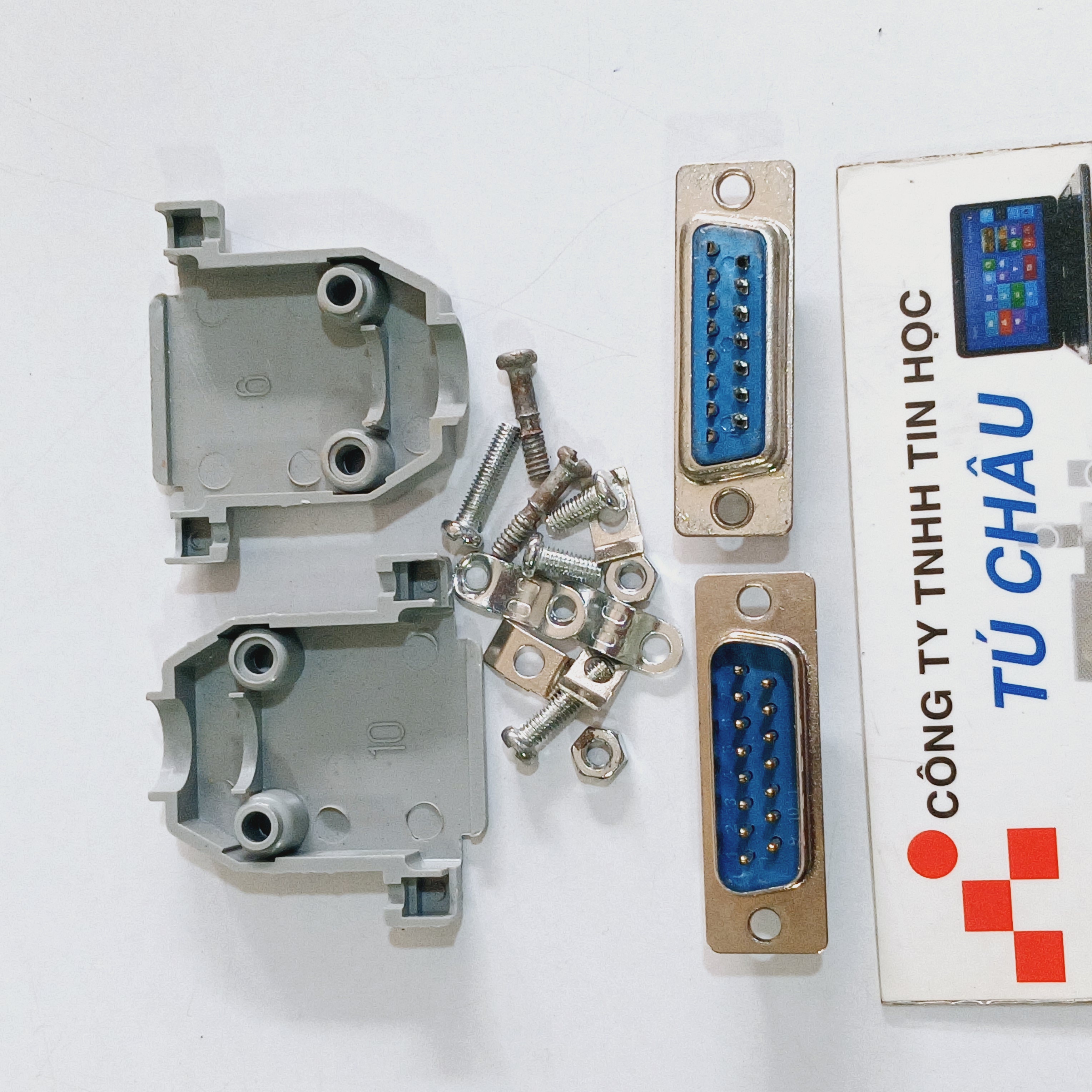 Com 15 Soldering Tip (Db15): Female Com 15 Tip (Db15F - 15m) / Male Com 15 Tip (Db15M - 15m) (Including Plastic Cover)