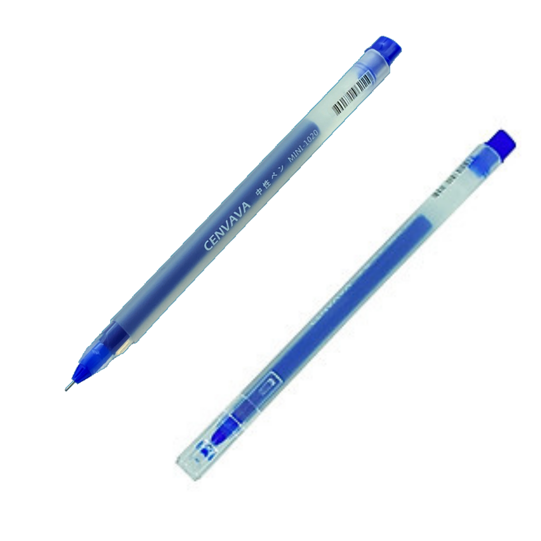 Bút Gel Cenvava MINI-1020, mực xanh (cây)