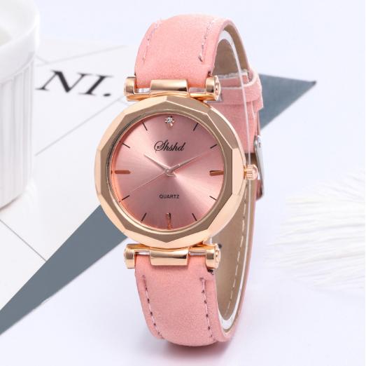 Đồng hồ nữ dây da kính pha lê PA01