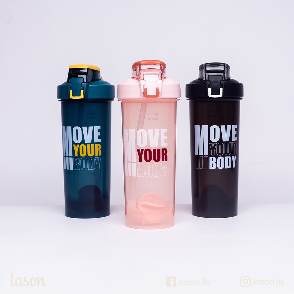 BÌNH ĐỰNG NƯỚC DÀNH CHO GYM MOVE CÓ VAN KHÓA 800ML