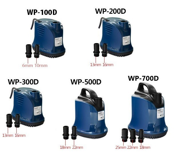 MÁY BƠM CHÌM SOBO WP 500D CHO HỒ CÁ CẢNH A258