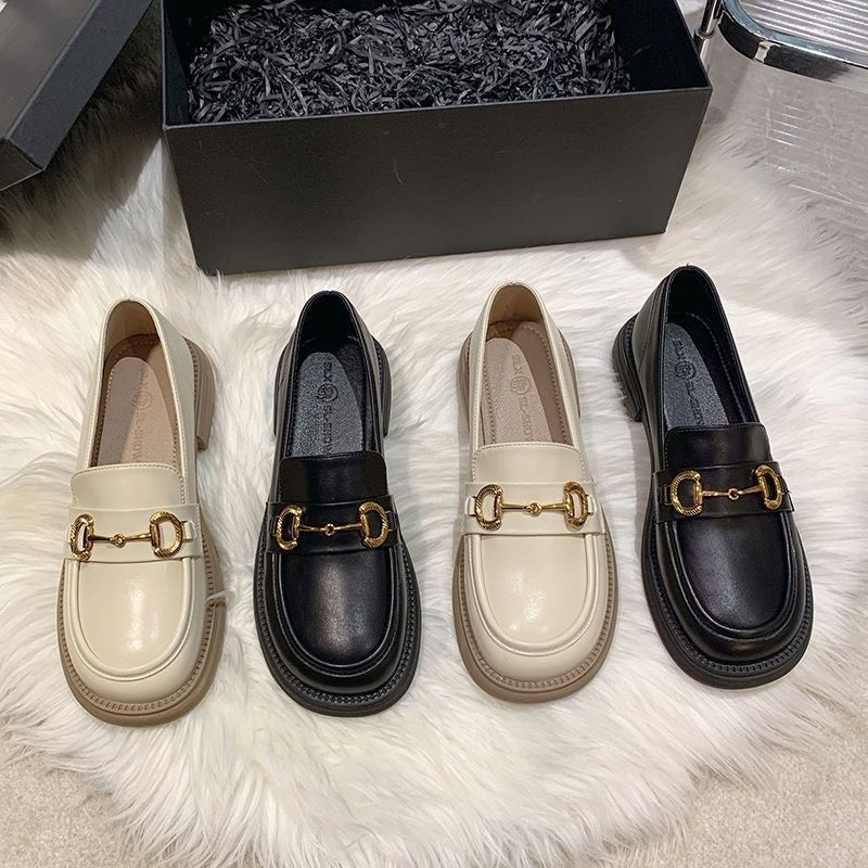 Giày Oxford Khóa Xích Đế 2cm Da Mềm -G061