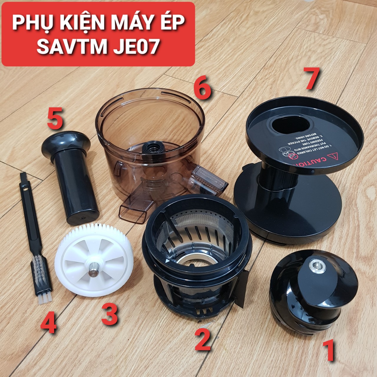 PHỤ KIỆN MÁY ÉP HOA QUẢ CHẬM SAVTM JE07