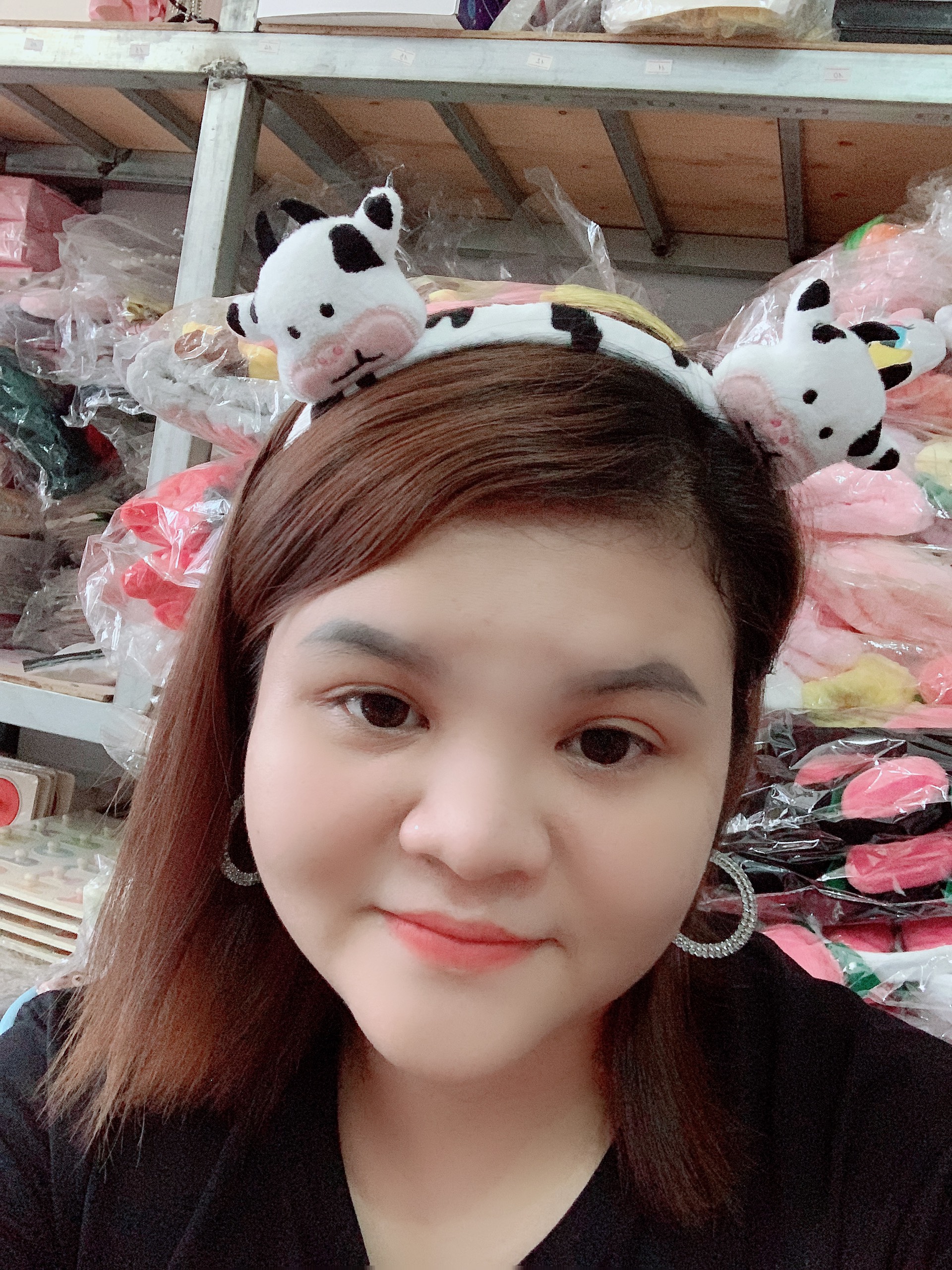 Băng Đô Cài Tóc 2 Con Bò Sữa