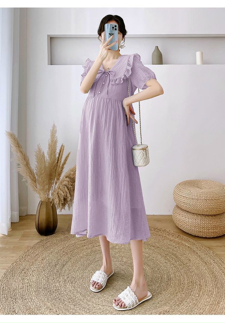 váy bầu thu đông công sở