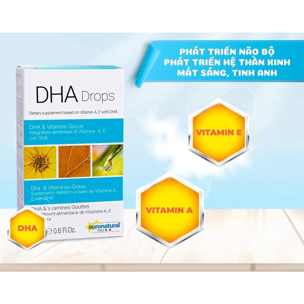 DHA Drops Euronatural Dạng Nhỏ Giọt 20ml