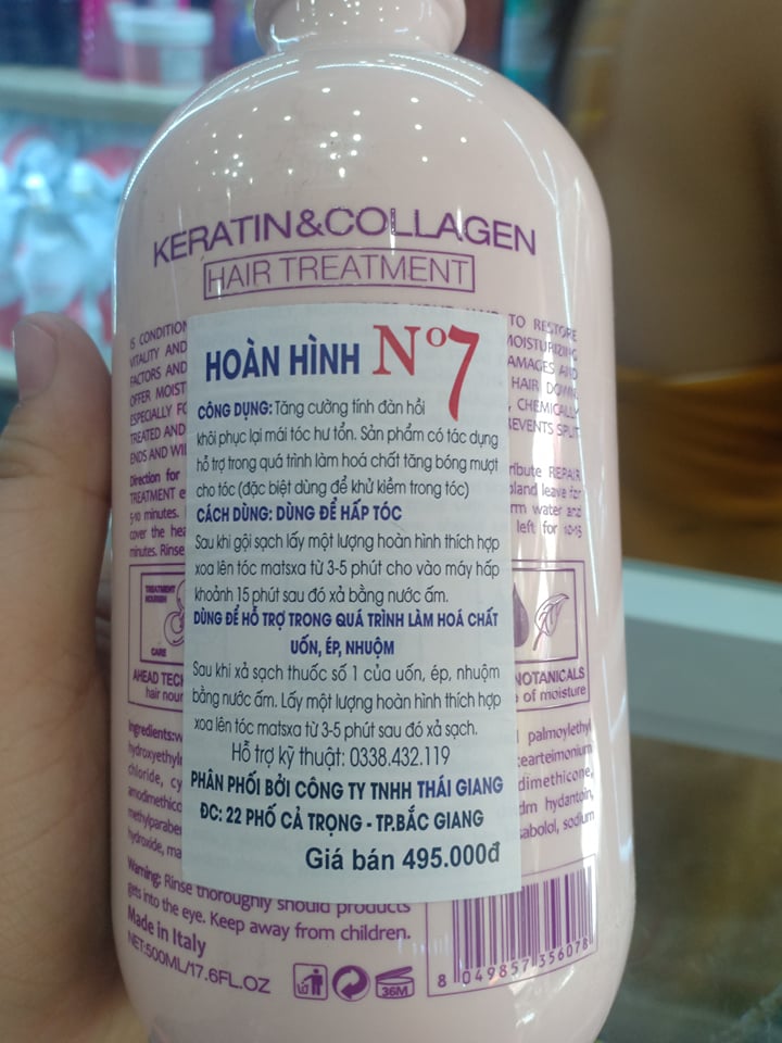 Hấp Siêu Phục Hồi Tóc No7 500ml - hấp phục hồ