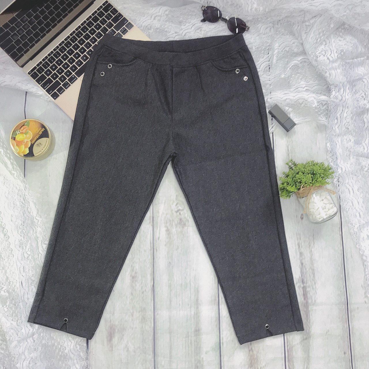[HCM]QUẦN LỬNG NỮ - SIZE ĐẠI- COTTON ĐẸP - LƯNG THUN  - MẪU 2 NÚT