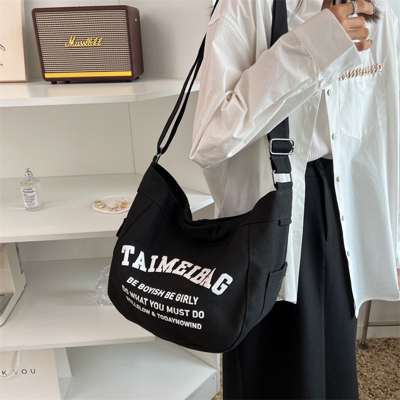 Túi đeo chéo canvas size lớn taimeibag - bs013
