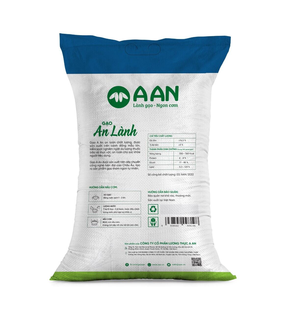 Gạo An Lành Gạo A An Túi 5 KG