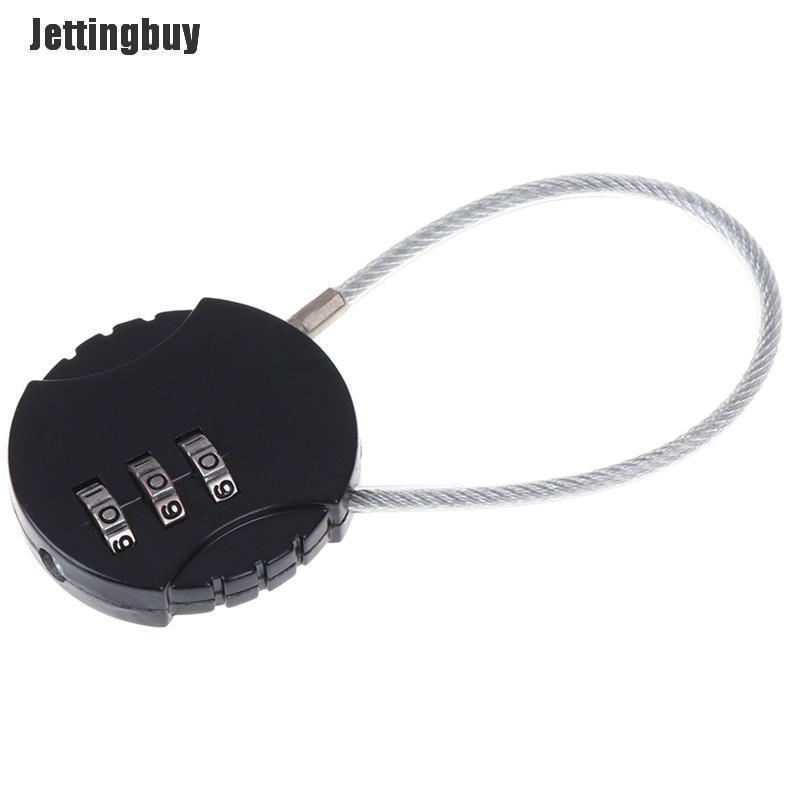 Jettingbuy 1 chiếc ổ khóa vali hành lý du lịch mã kết hợp 3 chữ số mini 3.7*9cm
