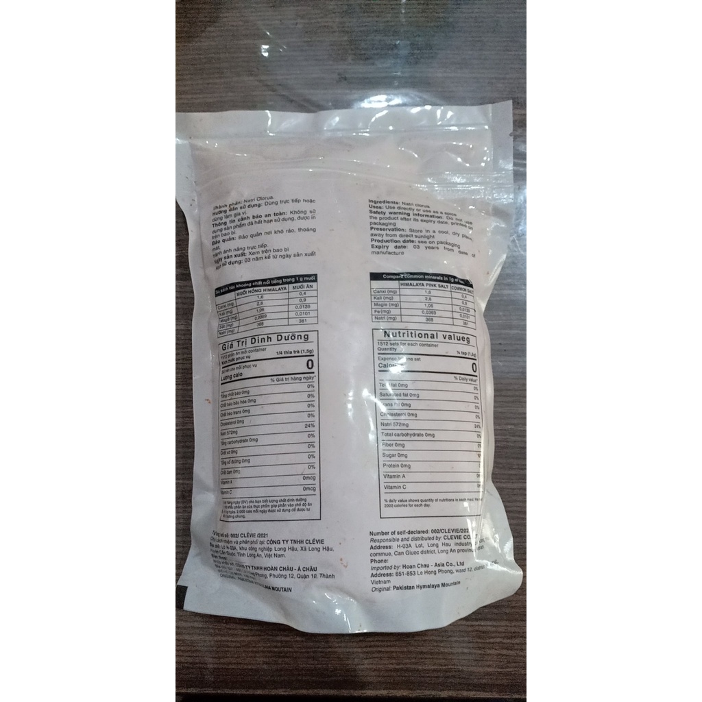 Muối hồng Himalayan Pink Salt 925gm