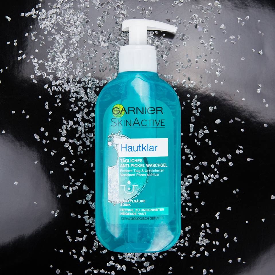 Sữa rửa mặt ngừa mụn Garnier Hautkla  200ml (Xanh)