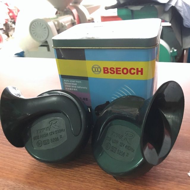 Còi sên bót sắt 12v 24v ô to xe máy