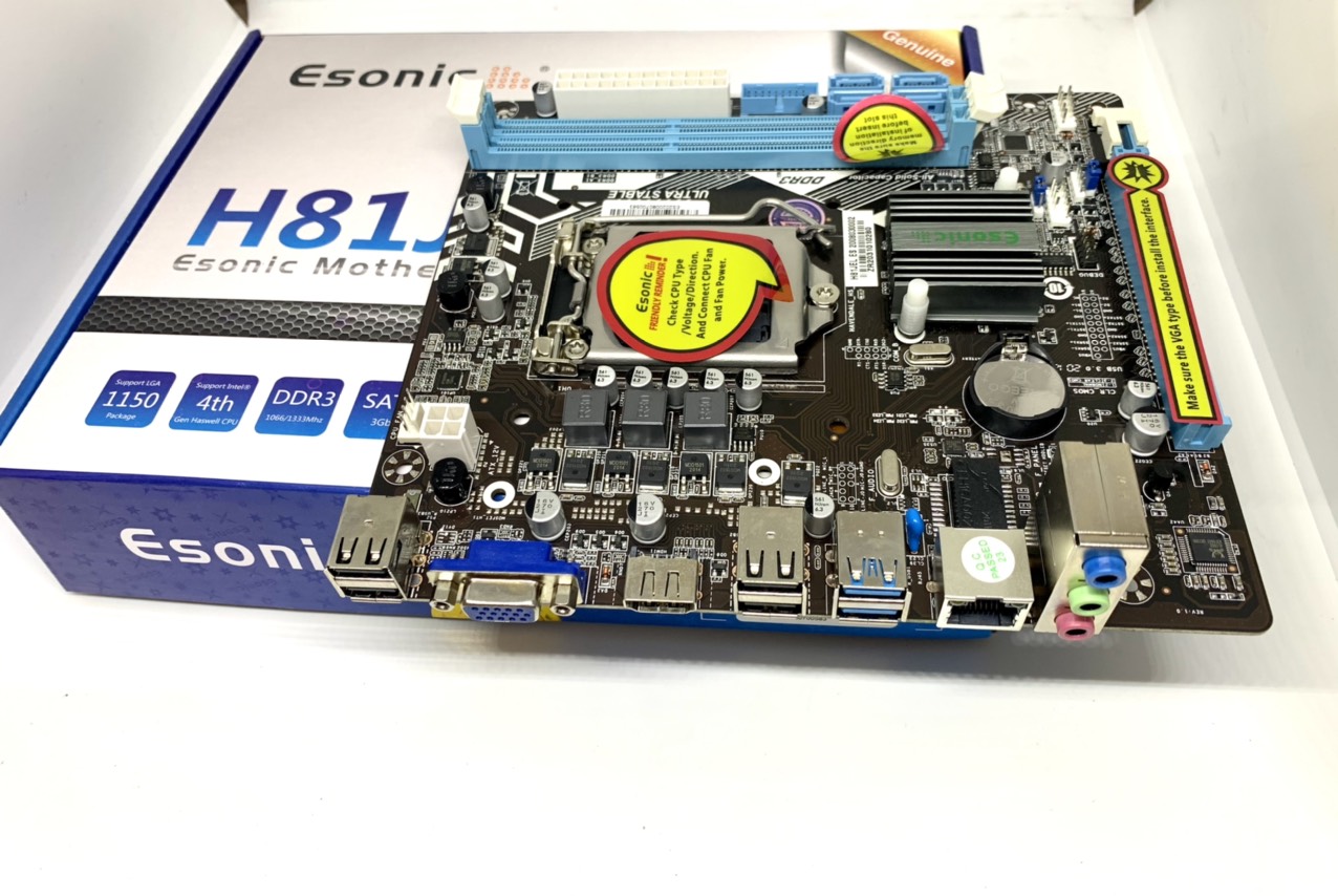 Mainboard H81 Esonic mới 100% bảo hành 3 năm