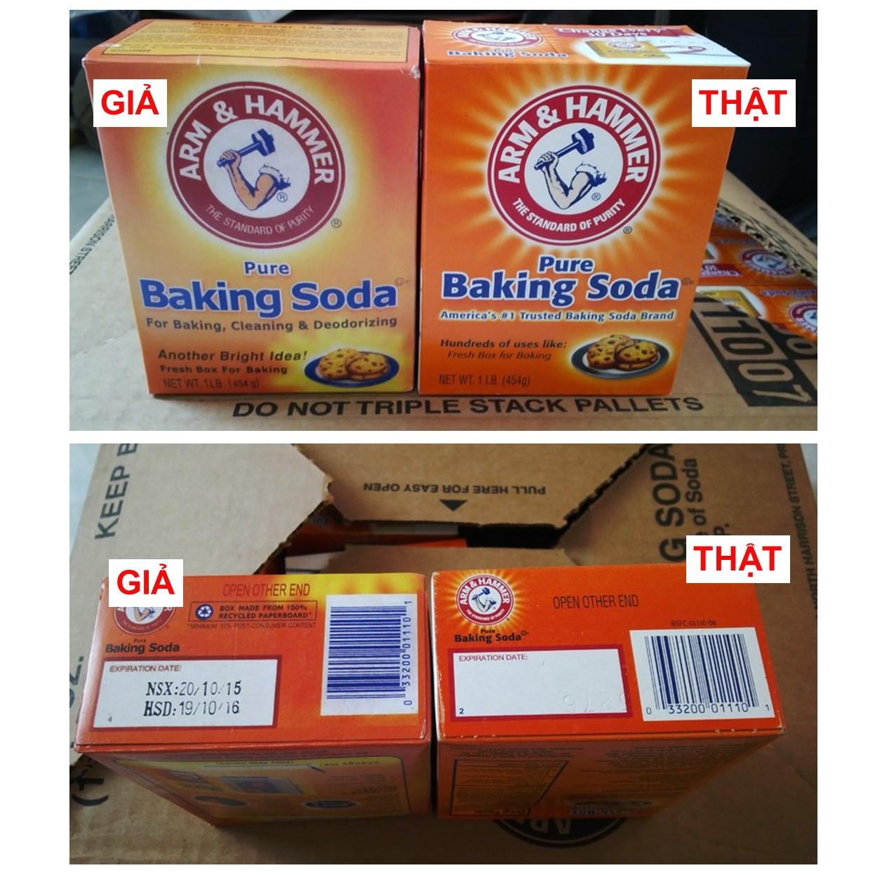 Bộ 3 Bột Baking Soda Đa Công Dụng 454g