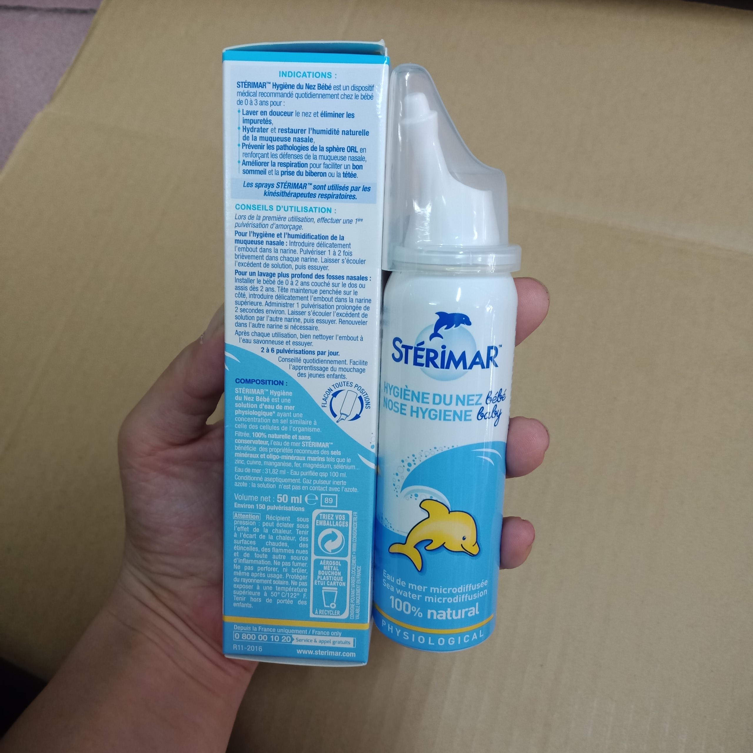 DUNG DỊCH NƯỚC MUỐI XỊT MŨI CHO TRẺ EM STERIMAR (50ML)