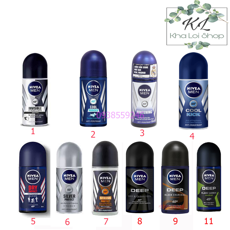 Lăn ngăn mùi nivea  men Silver  50ML