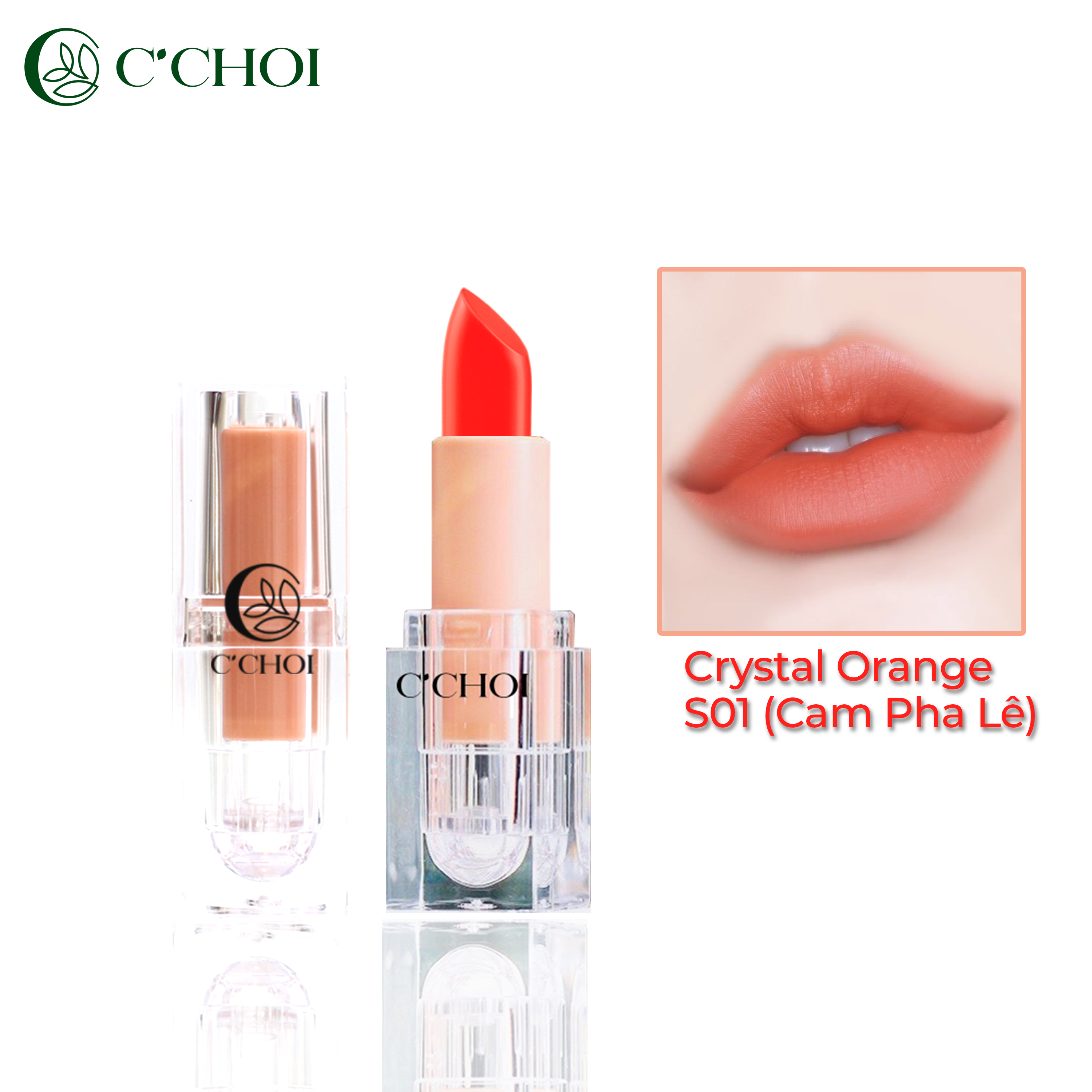 Son dưỡng môi Saffron Color C’Choi (có 3 màu)