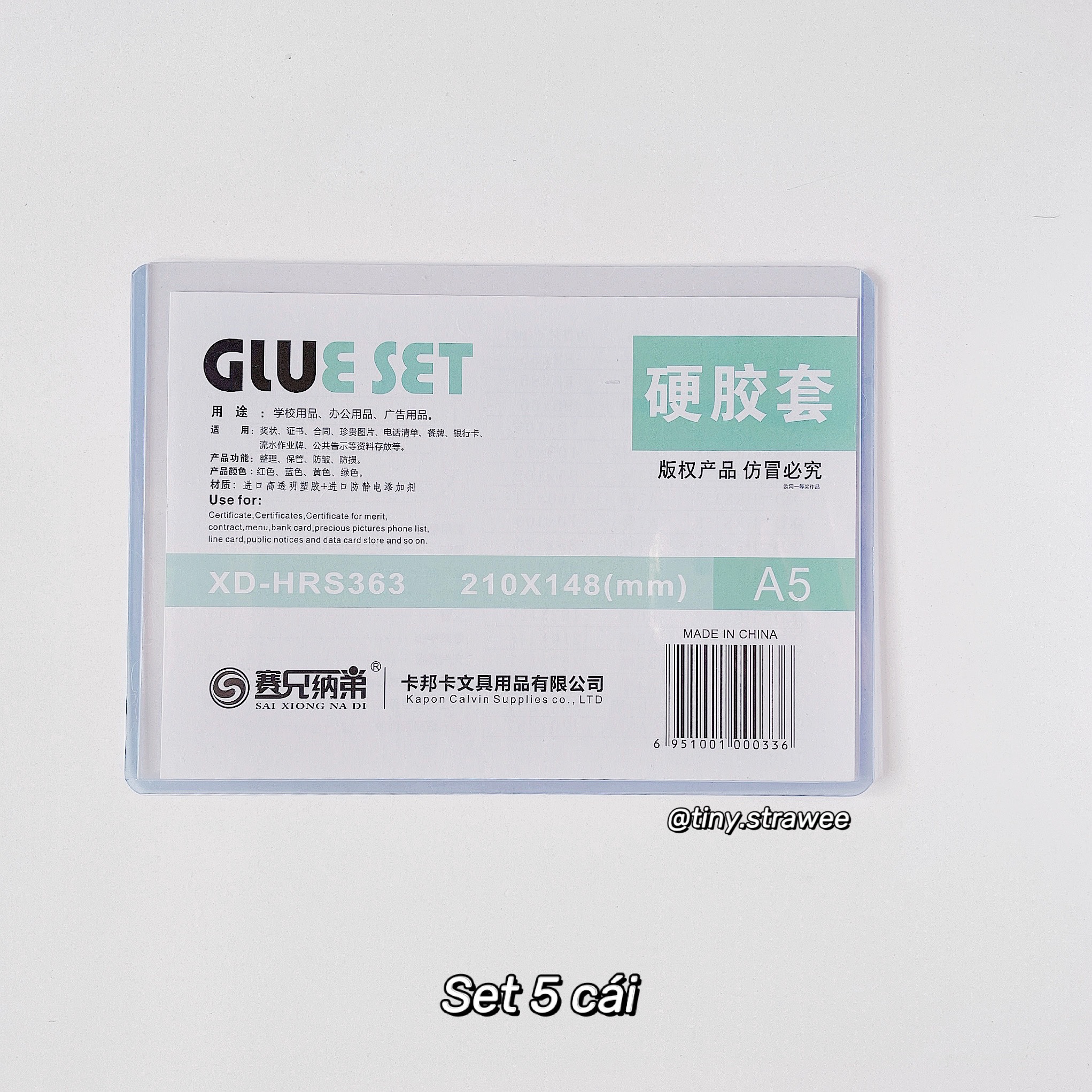 Toploader Glue Set size B8/ A7/ B7 không ám xanh